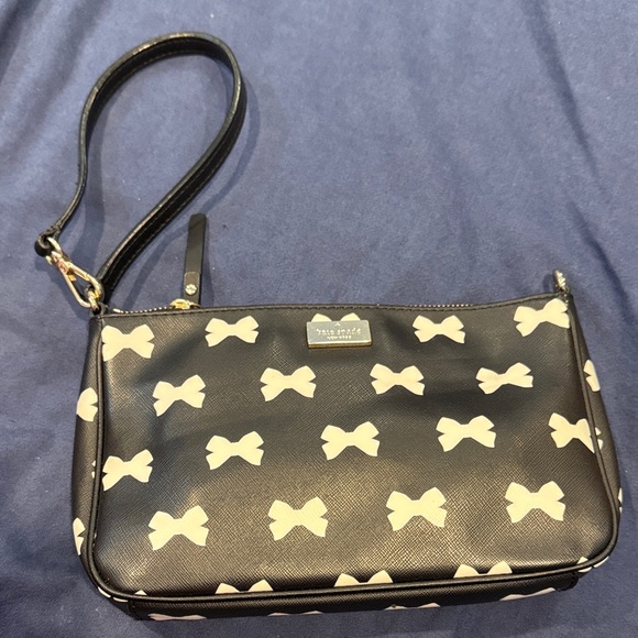 kate spade Black Bow-Print Bag - Picture 5 of 6